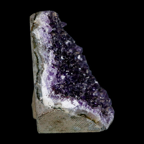 3.5" Rough Purple Amethyst Crystal Cluster Mineral Specimen Brazil Self Standing - Fossil Age Minerals