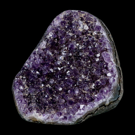 3.5" Rough Purple Amethyst Crystal Cluster Mineral Specimen Brazil Self Standing