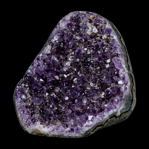 3.5" Rough Purple Amethyst Crystal Cluster Mineral Specimen Brazil Self Standing - Fossil Age Minerals