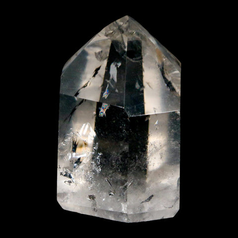 1.8" Crackle Crystal Quartz Tower Point Mineral Specimen Self Standing Brazil - Fossil Age Minerals