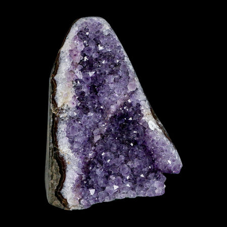 4.4" Rough Purple Amethyst Crystal Cluster Mineral Specimen Brazil Self Standing