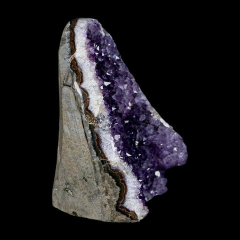 4.4" Rough Purple Amethyst Crystal Cluster Mineral Specimen Brazil Self Standing - Fossil Age Minerals