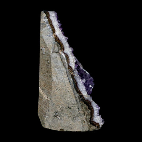 4.4" Rough Purple Amethyst Crystal Cluster Mineral Specimen Brazil Self Standing - Fossil Age Minerals