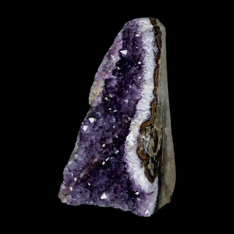 4.4" Rough Purple Amethyst Crystal Cluster Mineral Specimen Brazil Self Standing - Fossil Age Minerals
