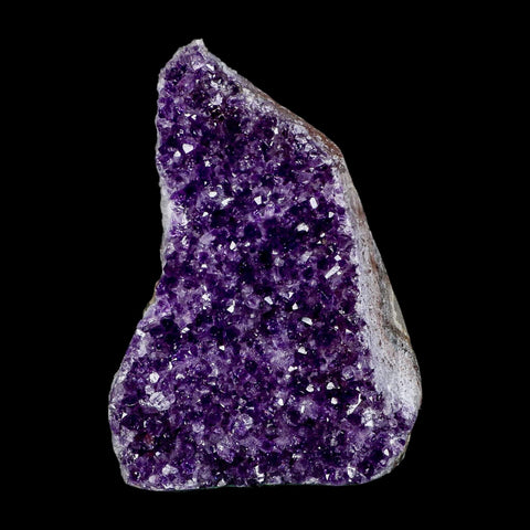 5.9" Rough Purple Amethyst Crystal Cluster Mineral Specimen Brazil Self Standing - Fossil Age Minerals