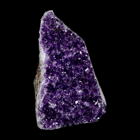 5.9" Rough Purple Amethyst Crystal Cluster Mineral Specimen Brazil Self Standing - Fossil Age Minerals