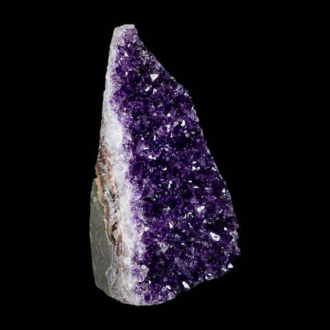 5.9" Rough Purple Amethyst Crystal Cluster Mineral Specimen Brazil Self Standing - Fossil Age Minerals