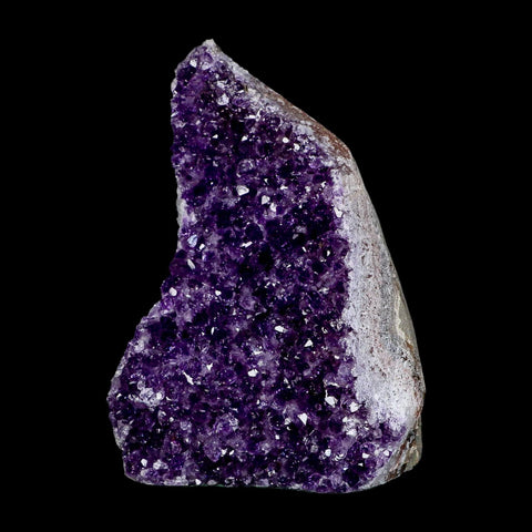 5.9" Rough Purple Amethyst Crystal Cluster Mineral Specimen Brazil Self Standing - Fossil Age Minerals