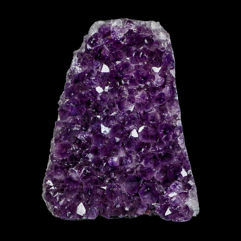 5.8" Rough Purple Amethyst Crystal Cluster Mineral Specimen Brazil Self Standing - Fossil Age Minerals