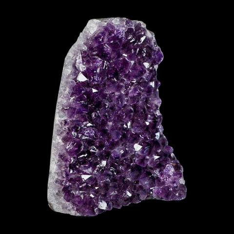5.8" Rough Purple Amethyst Crystal Cluster Mineral Specimen Brazil Self Standing - Fossil Age Minerals