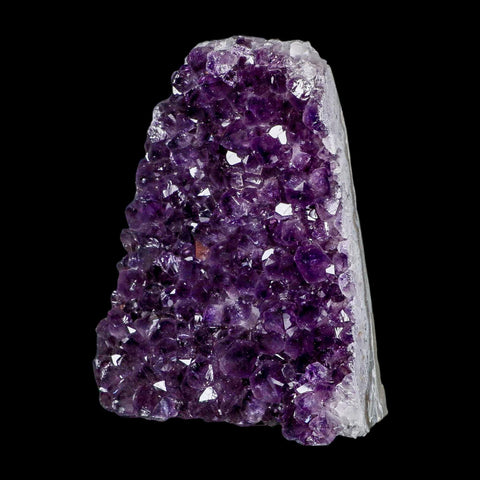 5.8" Rough Purple Amethyst Crystal Cluster Mineral Specimen Brazil Self Standing - Fossil Age Minerals