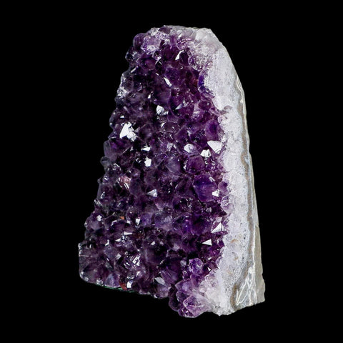 5.8" Rough Purple Amethyst Crystal Cluster Mineral Specimen Brazil Self Standing - Fossil Age Minerals