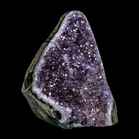 3.9" Rough Purple Amethyst Crystal Cluster Mineral Specimen Brazil Self Standing