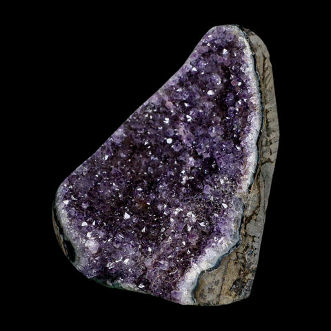 3.9" Rough Purple Amethyst Crystal Cluster Mineral Specimen Brazil Self Standing - Fossil Age Minerals