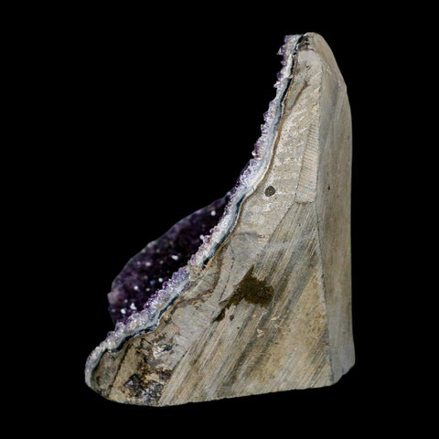 3.9" Rough Purple Amethyst Crystal Cluster Mineral Specimen Brazil Self Standing - Fossil Age Minerals