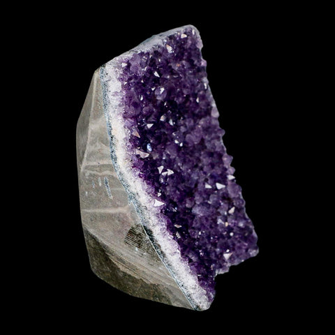 4.7" Rough Purple Amethyst Crystal Cluster Mineral Specimen Brazil Self Standing - Fossil Age Minerals