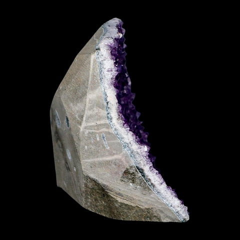 4.7" Rough Purple Amethyst Crystal Cluster Mineral Specimen Brazil Self Standing - Fossil Age Minerals