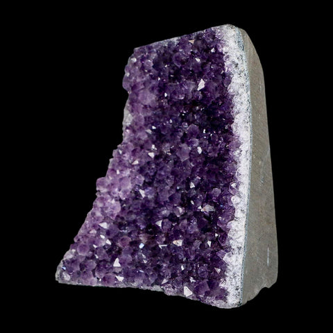 4.7" Rough Purple Amethyst Crystal Cluster Mineral Specimen Brazil Self Standing - Fossil Age Minerals