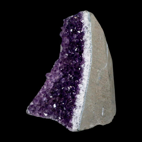 4.7" Rough Purple Amethyst Crystal Cluster Mineral Specimen Brazil Self Standing - Fossil Age Minerals