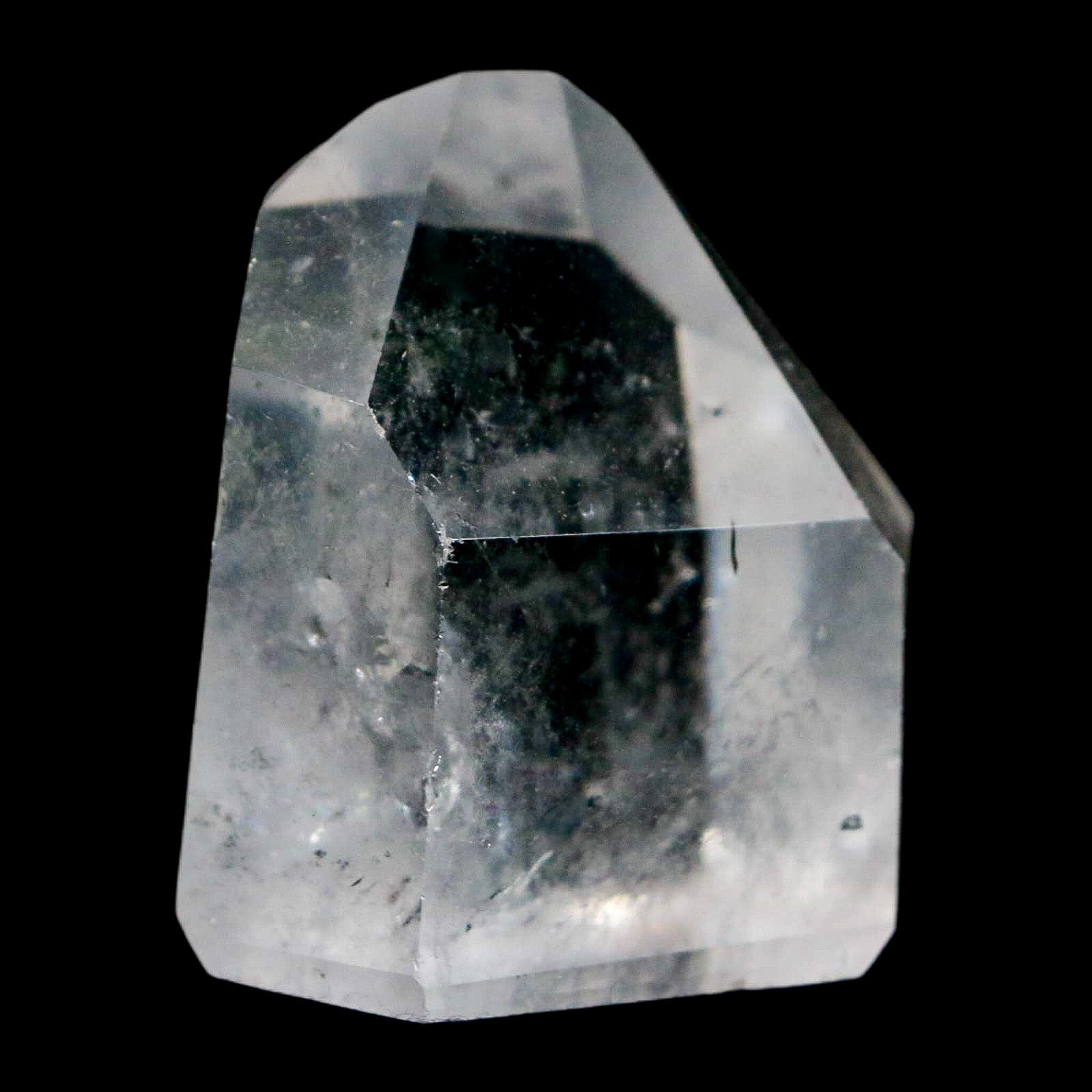 1.6" Crackle Crystal Quartz Tower Point Mineral Specimen Self Standing Brazil - Fossil Age Minerals