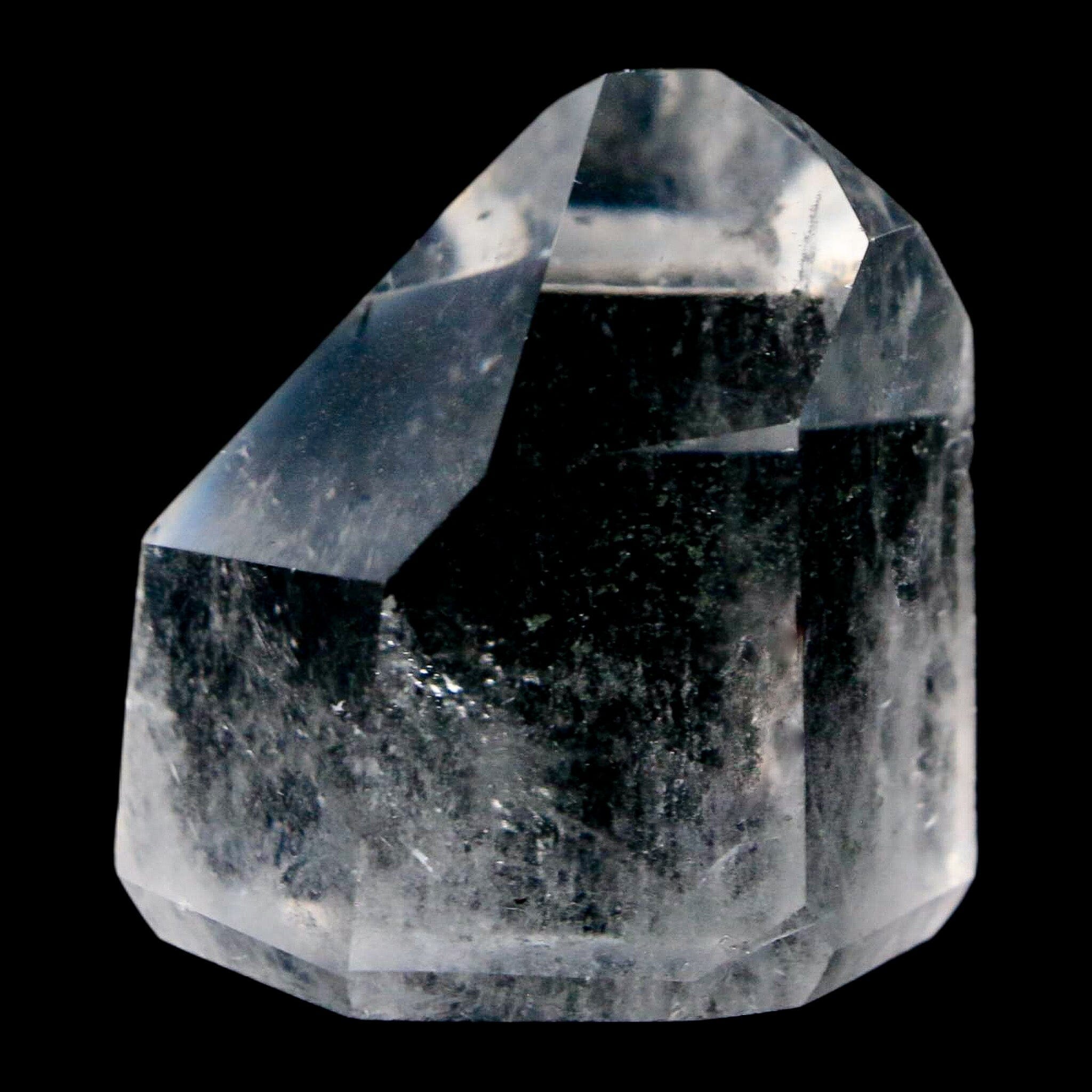 1.6" Crackle Crystal Quartz Tower Point Mineral Specimen Self Standing Brazil - Fossil Age Minerals