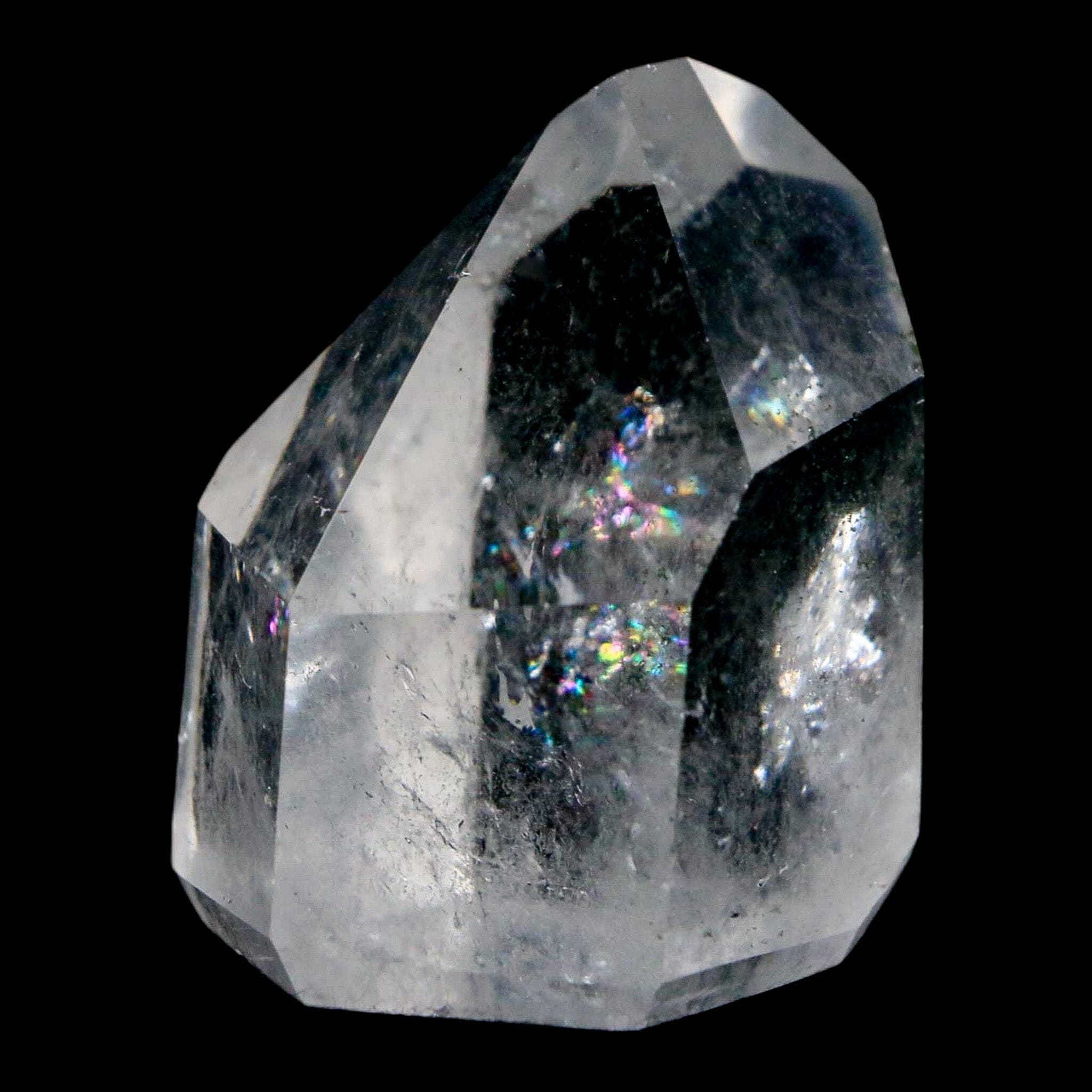 1.6" Crackle Crystal Quartz Tower Point Mineral Specimen Self Standing Brazil - Fossil Age Minerals