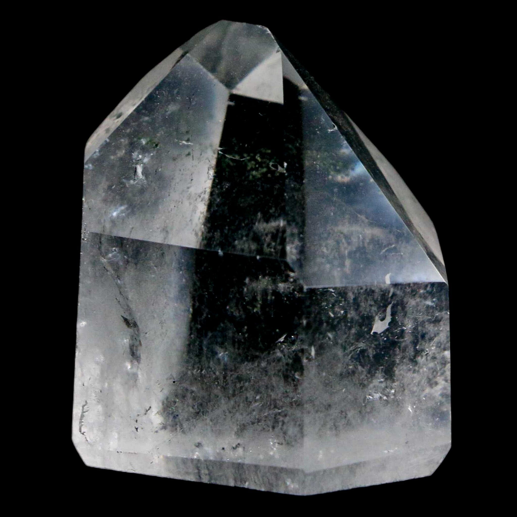 1.6" Crackle Crystal Quartz Tower Point Mineral Specimen Self Standing Brazil - Fossil Age Minerals