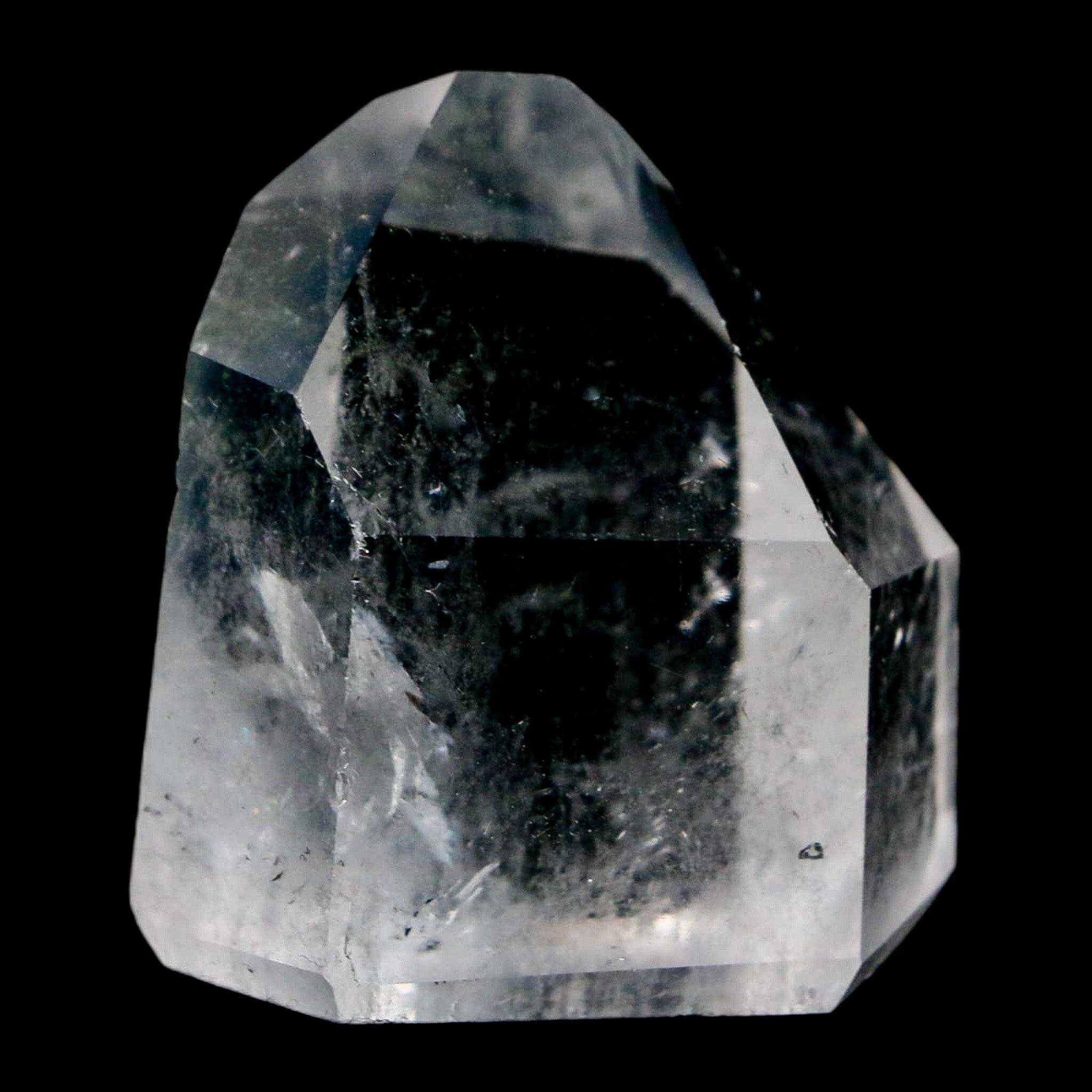 1.6" Crackle Crystal Quartz Tower Point Mineral Specimen Self Standing Brazil - Fossil Age Minerals