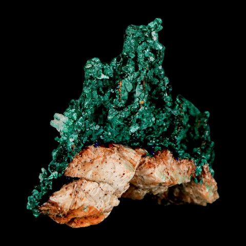 2.1" Dark Green Malachite Crystal Mineral Specimen Tiznit Province Morocco