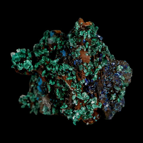 1.6" Dark Green Malachite Crystal Mineral Specimen Tiznit Province Morocco