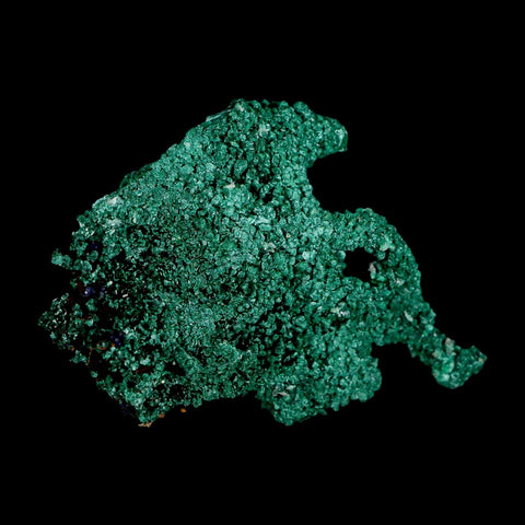 2.6" Dark Green Malachite Crystal Mineral Specimen Tiznit Province Morocco