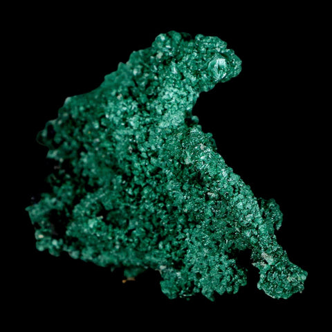 2.6" Dark Green Malachite Crystal Mineral Specimen Tiznit Province Morocco