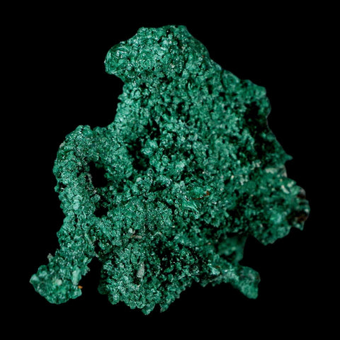 2.6" Dark Green Malachite Crystal Mineral Specimen Tiznit Province Morocco