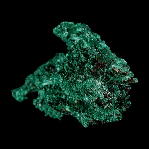 2.6" Dark Green Malachite Crystal Mineral Specimen Tiznit Province Morocco