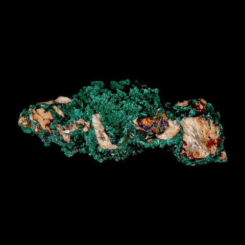 3.2" Dark Green Malachite Crystal Mineral Specimen Tiznit Province Morocco