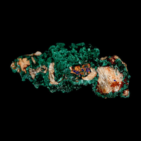 3.2" Dark Green Malachite Crystal Mineral Specimen Tiznit Province Morocco