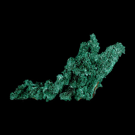 3.8" Dark Green Malachite Crystal Mineral Specimen Tiznit Province Morocco