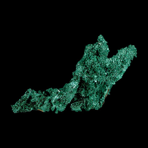 3.8" Dark Green Malachite Crystal Mineral Specimen Tiznit Province Morocco