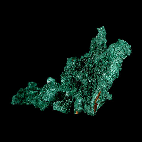 3.8" Dark Green Malachite Crystal Mineral Specimen Tiznit Province Morocco