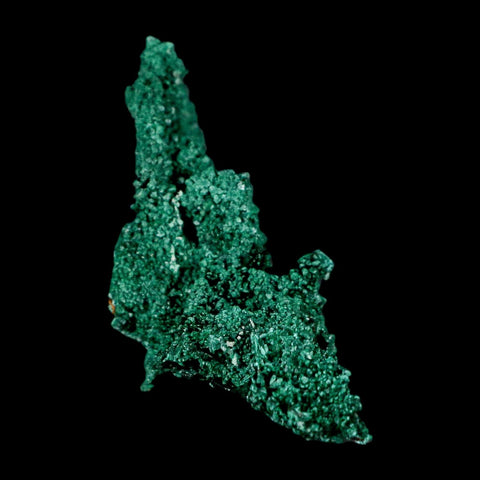 3.8" Dark Green Malachite Crystal Mineral Specimen Tiznit Province Morocco