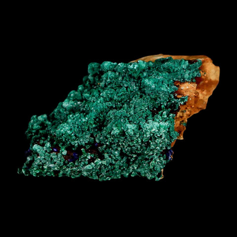 2.4" Dark Green Malachite Crystal Mineral Specimen Tiznit Province Morocco