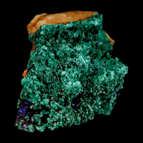 2.4" Dark Green Malachite Crystal Mineral Specimen Tiznit Province Morocco