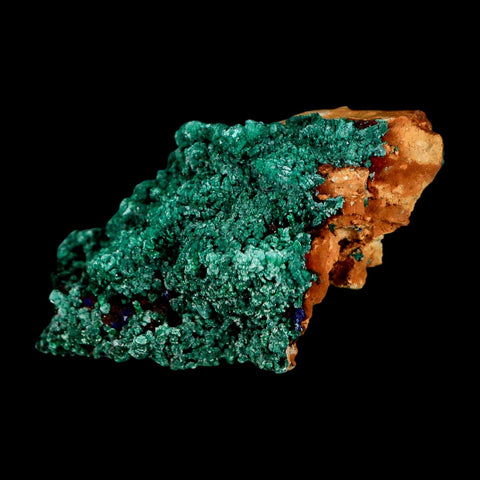 2.4" Dark Green Malachite Crystal Mineral Specimen Tiznit Province Morocco