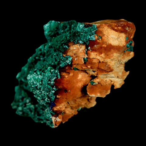 2.4" Dark Green Malachite Crystal Mineral Specimen Tiznit Province Morocco