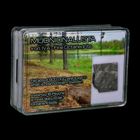 0.8" Muonionalusta Meteorite Specimen Sweden Meteorites Display 4.04 Grams - Fossil Age Minerals