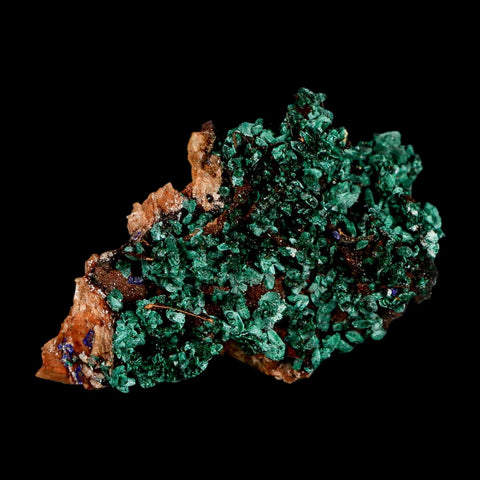 2.3" Dark Green Malachite Crystal Mineral Specimen Tiznit Province Morocco