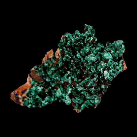 2.3" Dark Green Malachite Crystal Mineral Specimen Tiznit Province Morocco