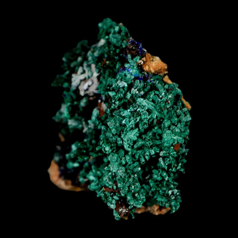 2.5" Dark Green Malachite Crystal Mineral Specimen Tiznit Province Morocco