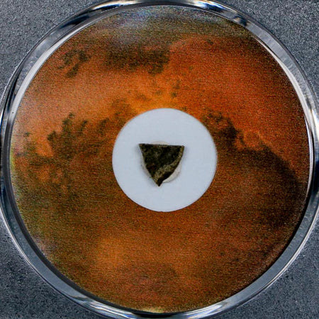 Mars Rock Martian Meteorite Amgala 001 Shergottite Olivine-Phyric COA And Display