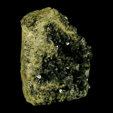 2.1" Rough Deep Green Epidote Crystal Quartz Mineral Specimen Canete Province Peru - Fossil Age Minerals